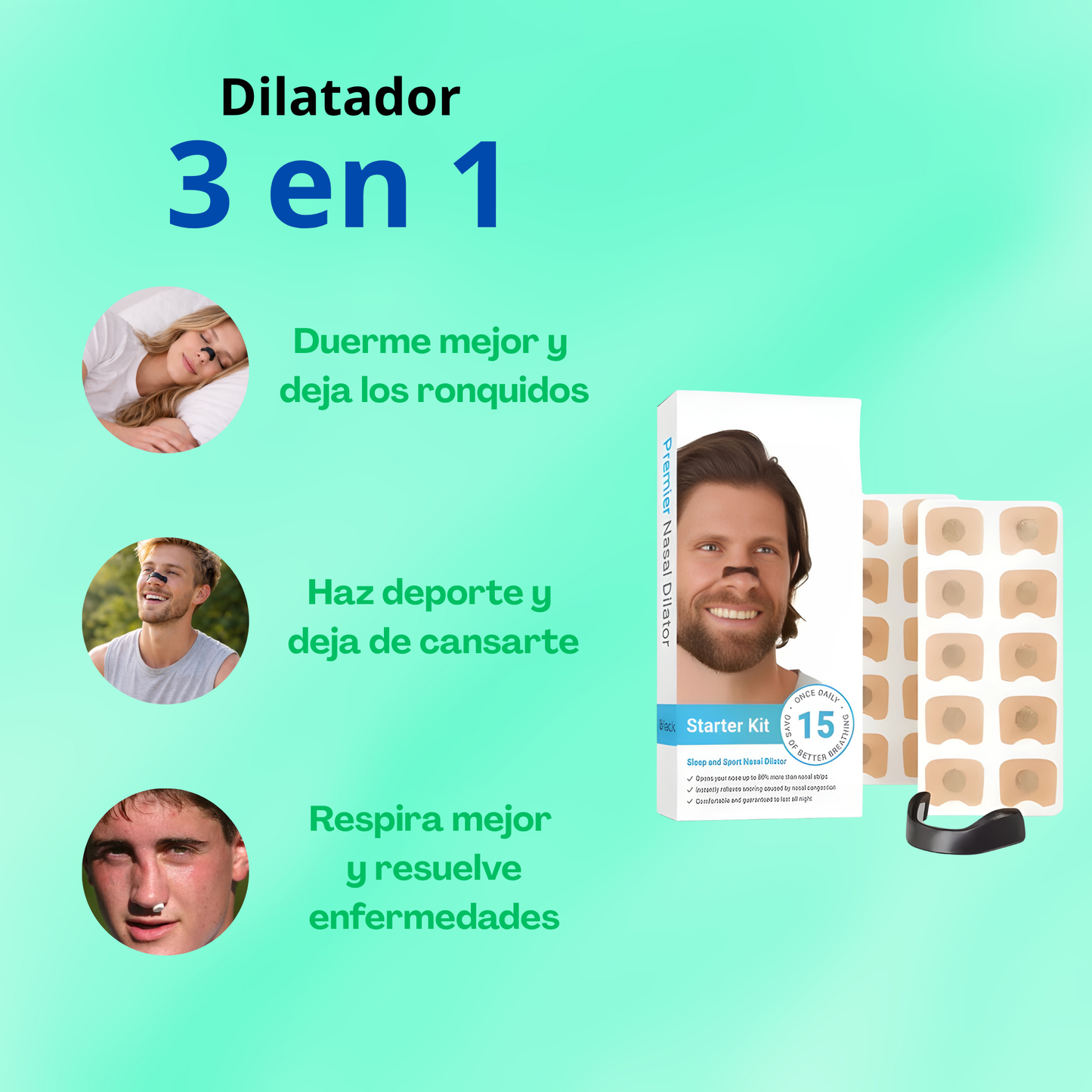 Dilatador nasal magnético
